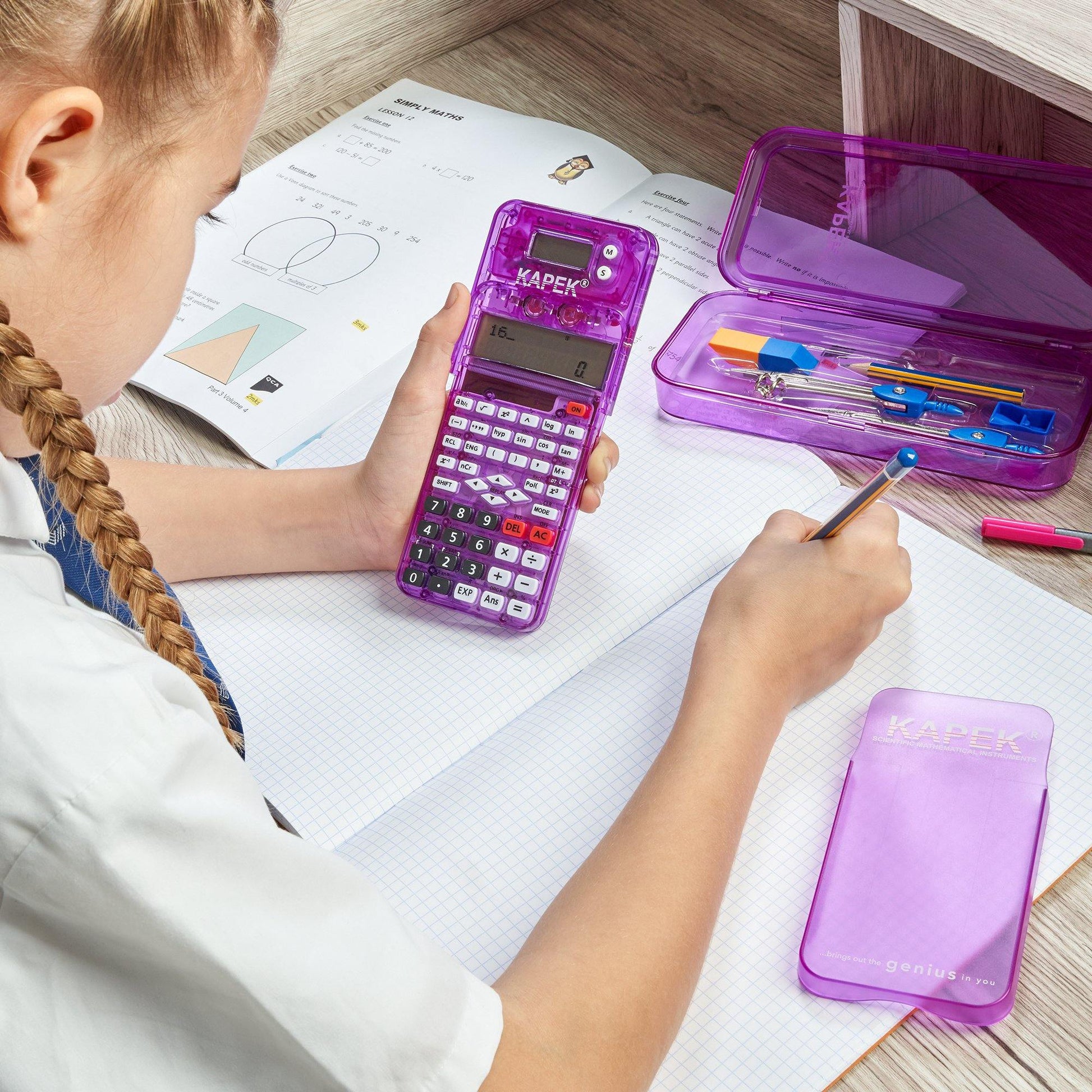 KAPEK Mathematics Set - Purple - KAPEK.net